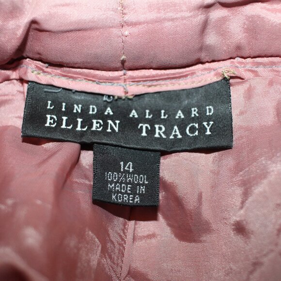 Ellen Tracy Linda Allard Vintage Plus Wool Lined Plaid Suit Size 14 - Picture 9 of 11